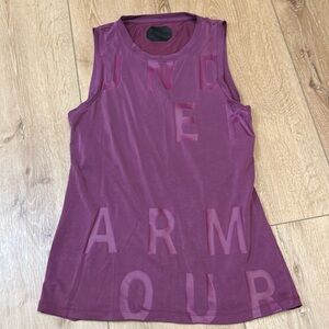 Under Armour Women’s workout tank. Open back. Size small.
